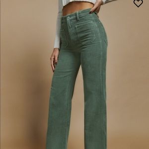 Reformation Alyssa High Rise Wide Leg Cord.